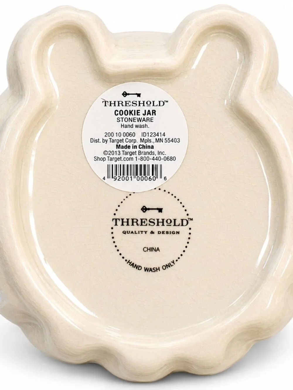 Threshold Owl Cookie Jar Cream Crackle Glaze Stoneware Ceramic Owl Canister